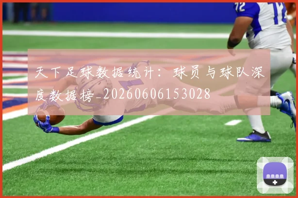 天下足球数据统计:球员与球队深度数据榜_20260606153028
