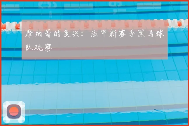 摩纳哥的复兴：法甲新赛季黑马球队观察